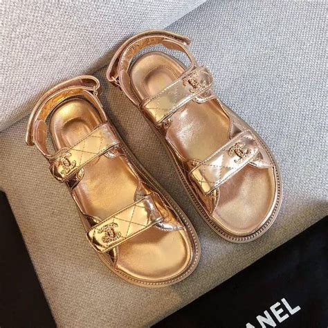 chanel gold dad sandals|dad sandals zara.